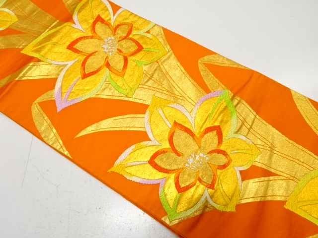 Japanese Kimono / Antique / Fukuro Obi Silk